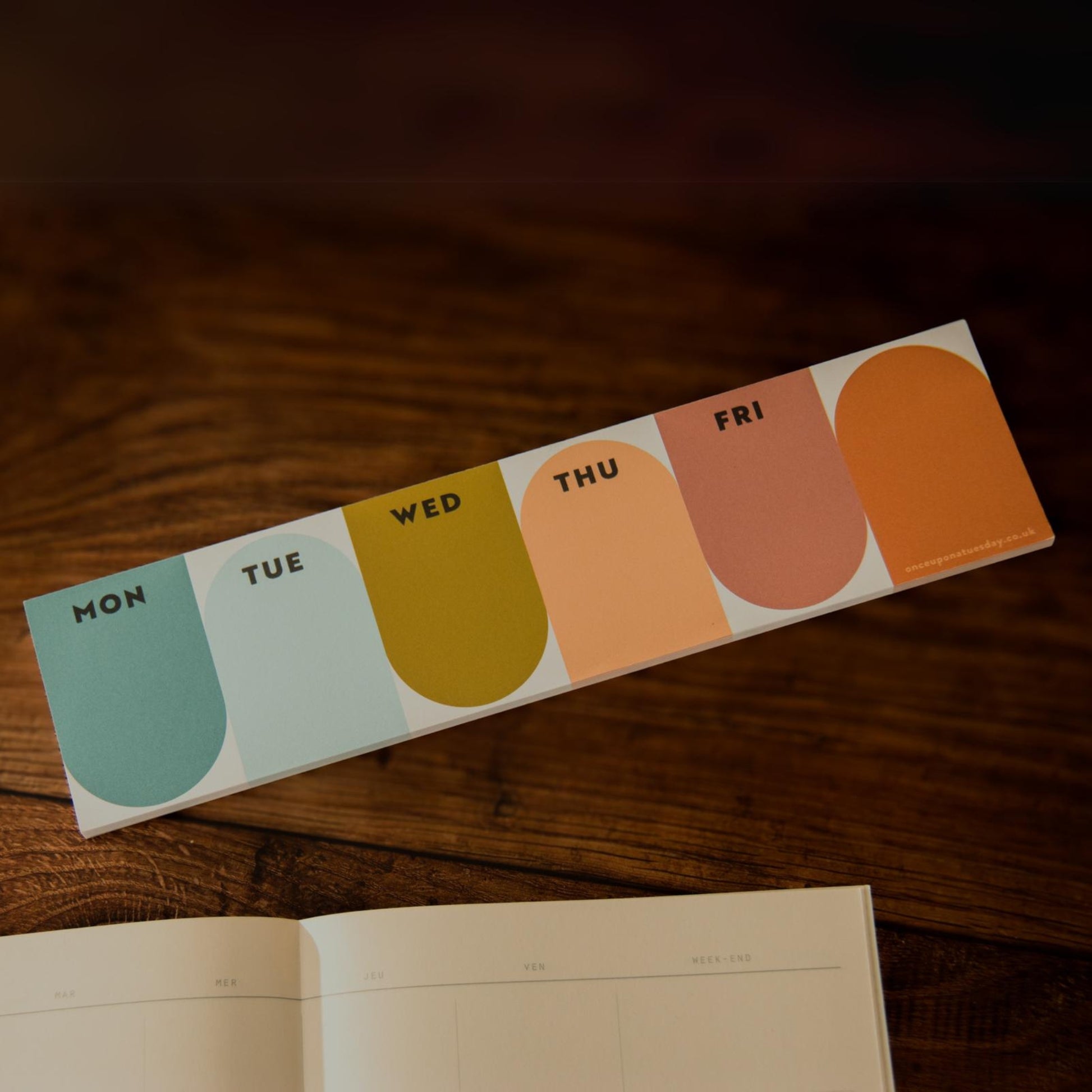 Keyboard Weekly Planner Pad - Nature Arches