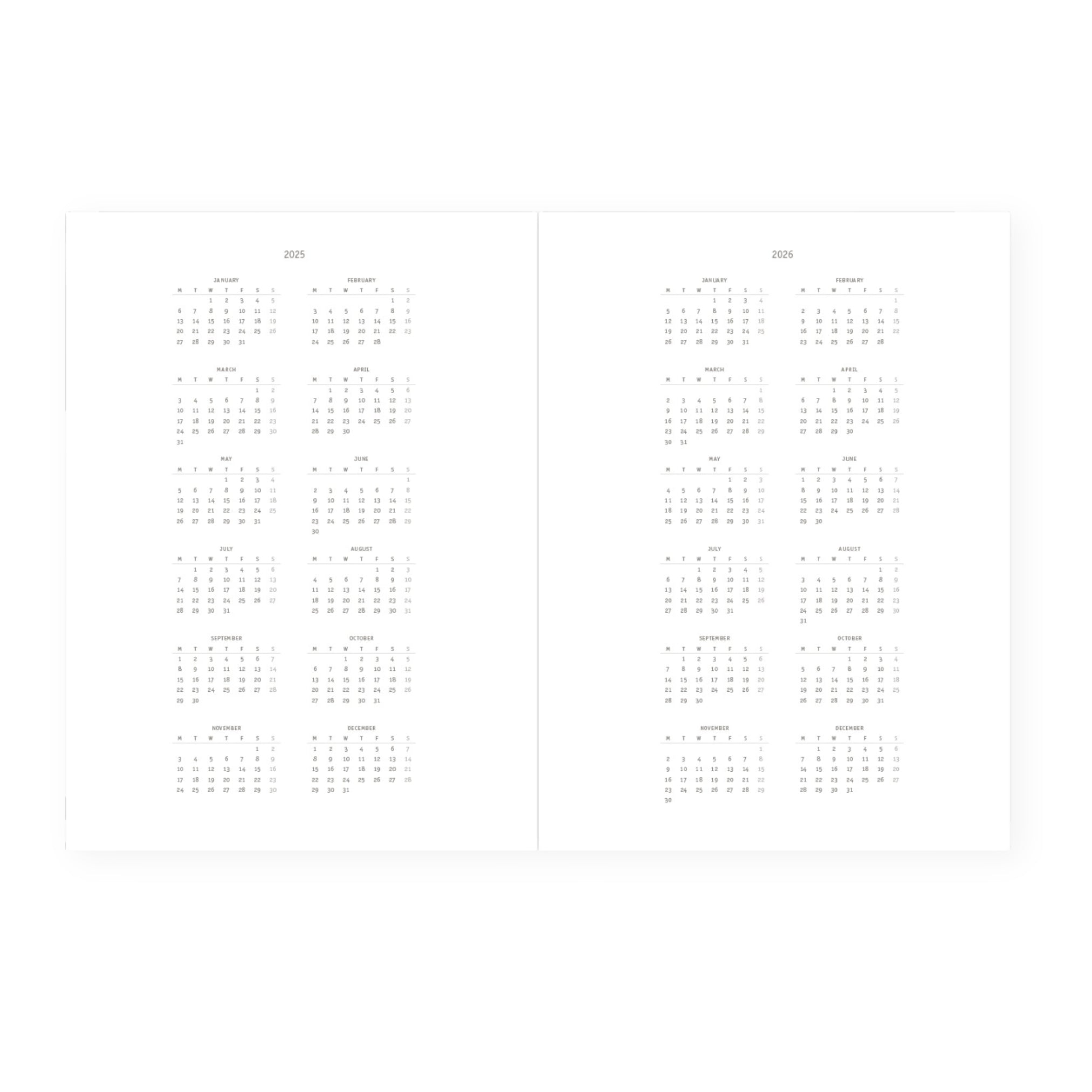 dated 2025 diary 