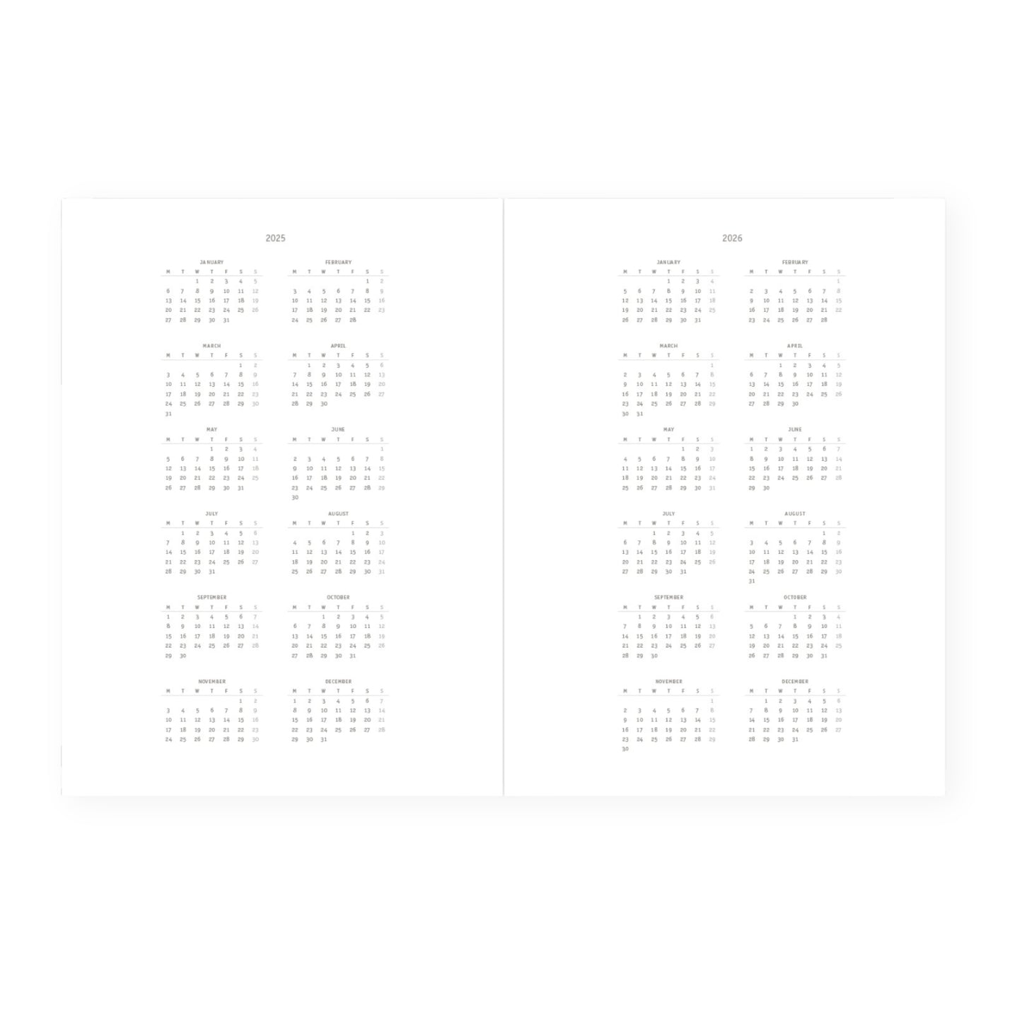 dated 2025 diary 