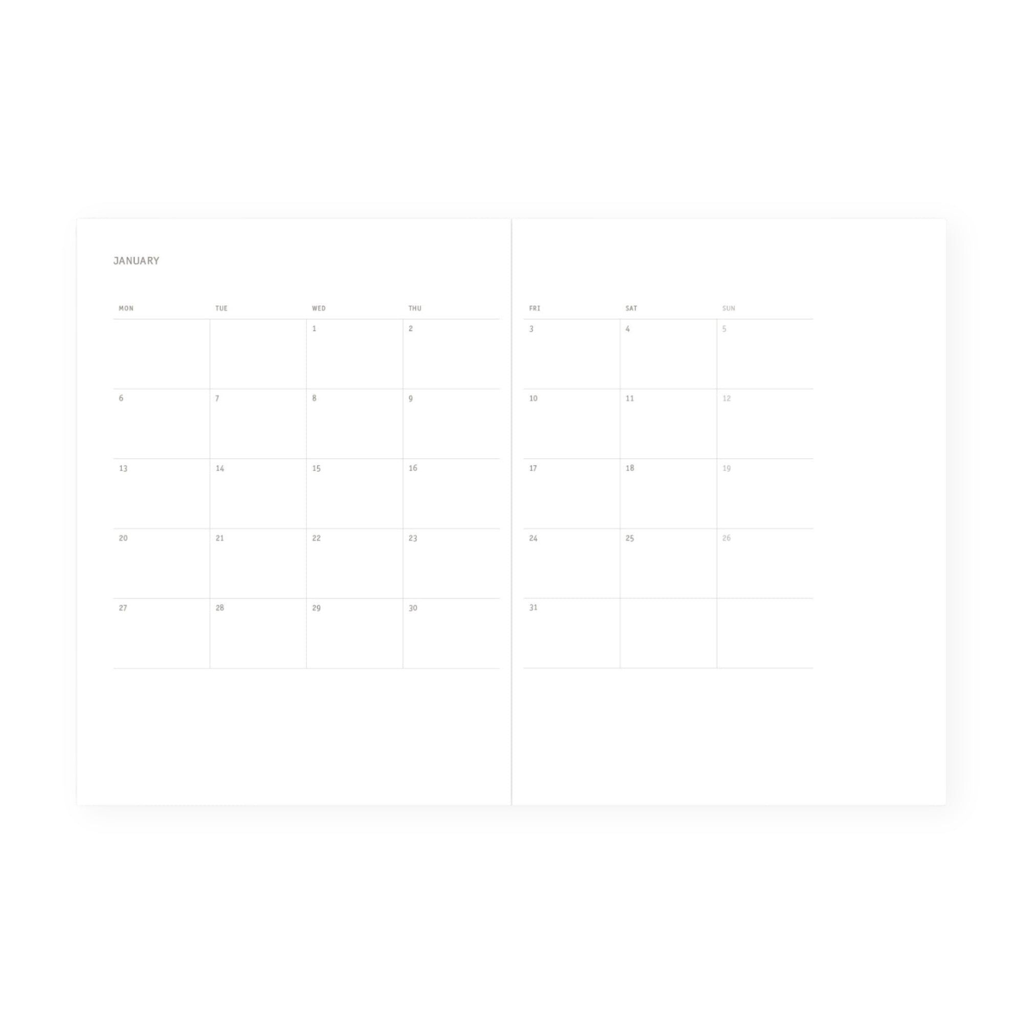 2025 weekly planning diary 