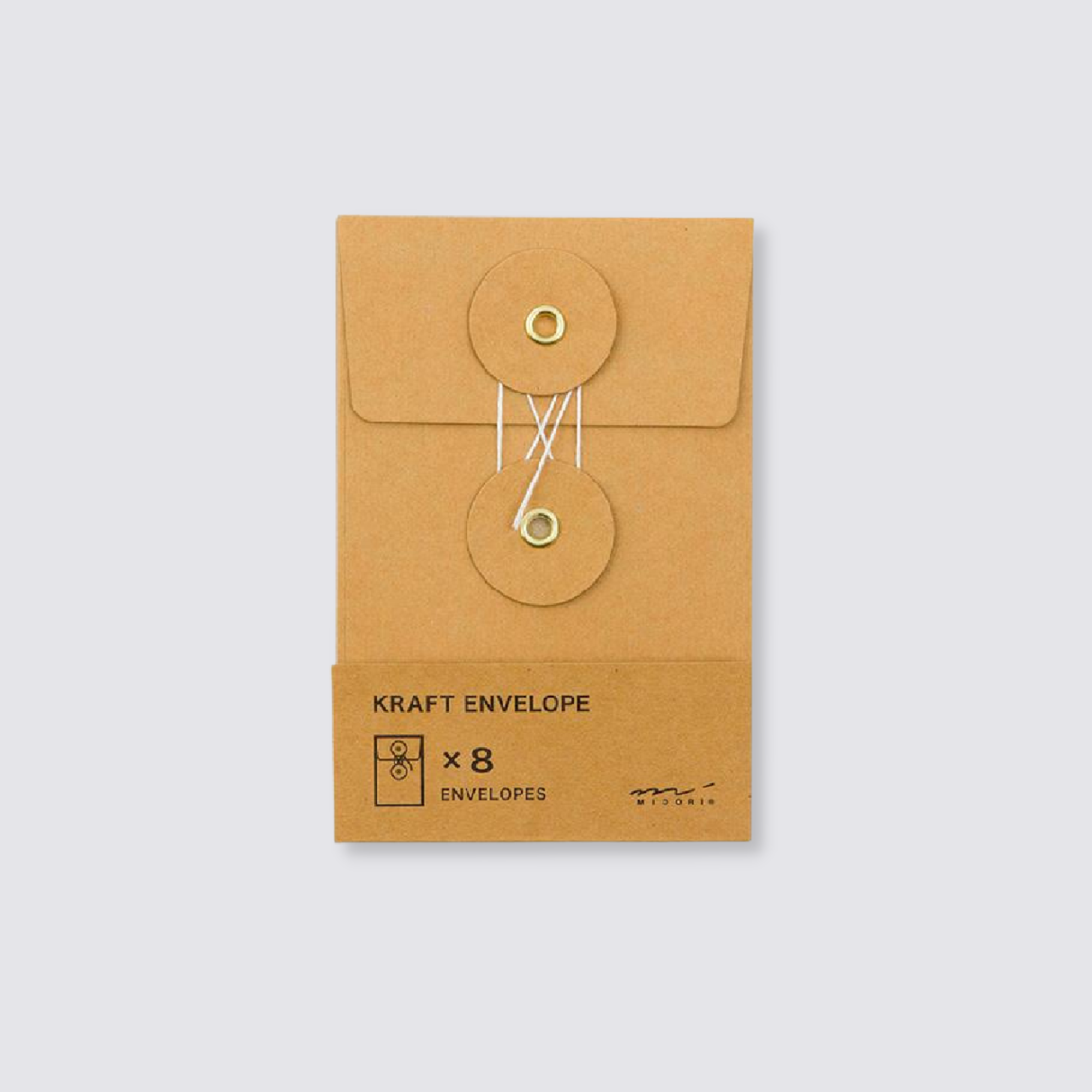 Small Orange Kraft Envelope Set