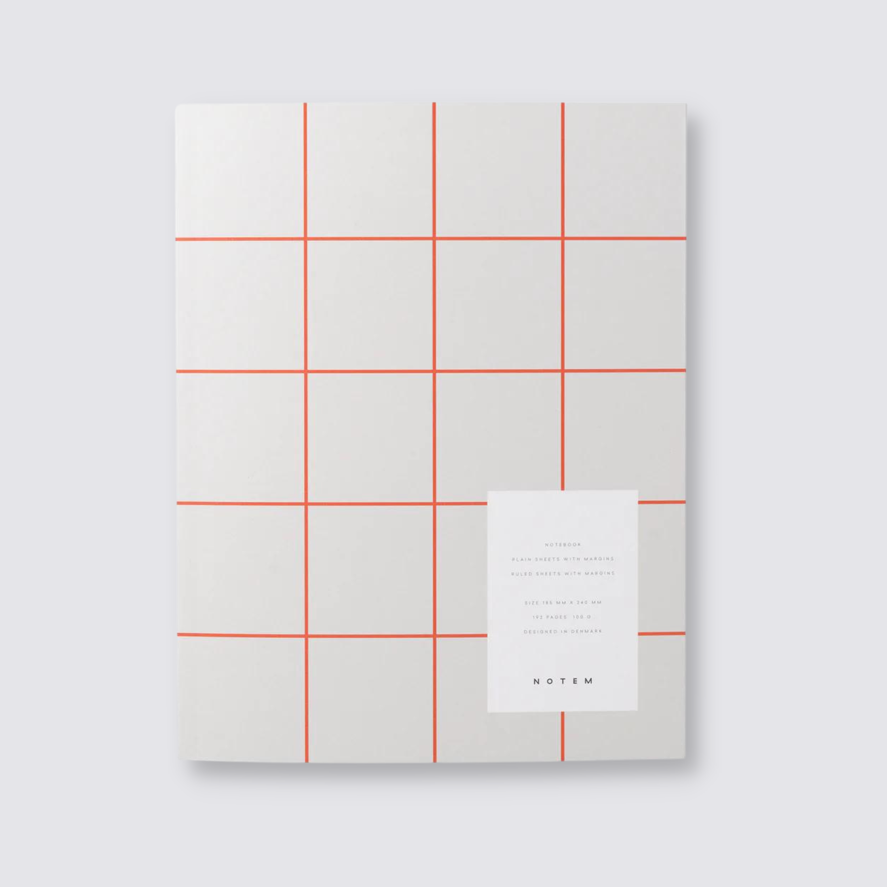 Uma Ruled Notebook - Large / Light Grey