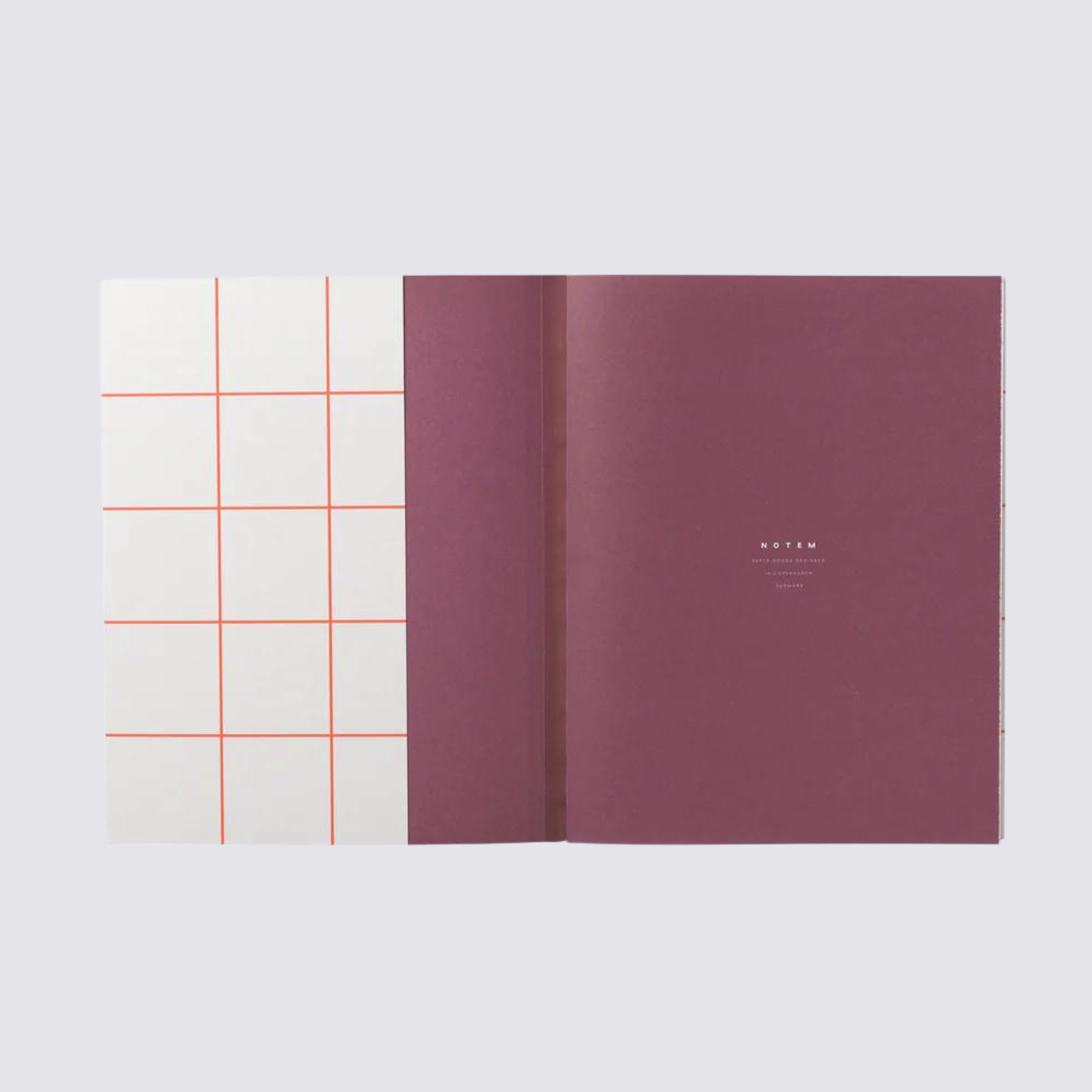 Large ORANGE AND WHITE UMA NOTEBOOK
