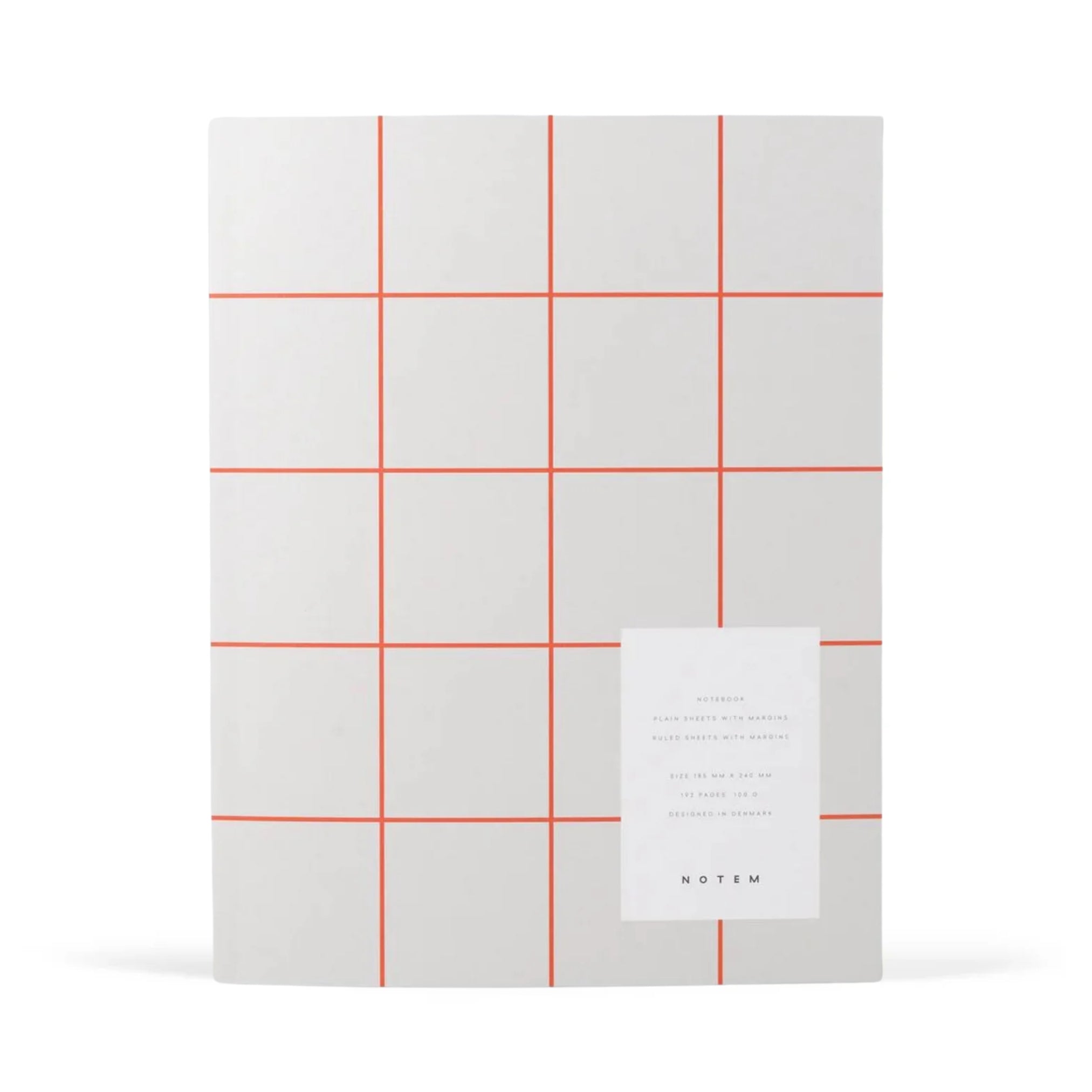 Large Orange and White Uma Notebook