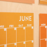 Colourful wall planner undated