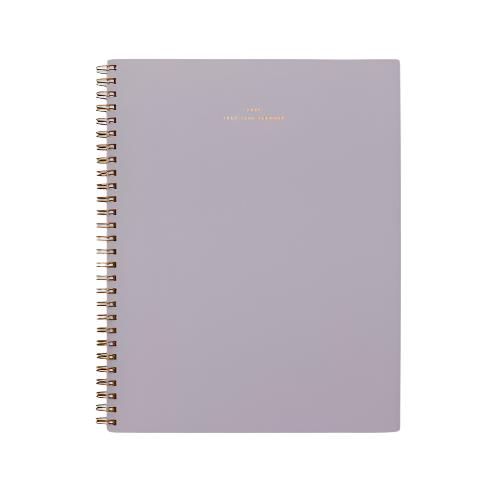grey yearly dated diary for task planning