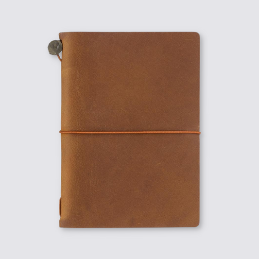 Leather Passport Notebook - Camel