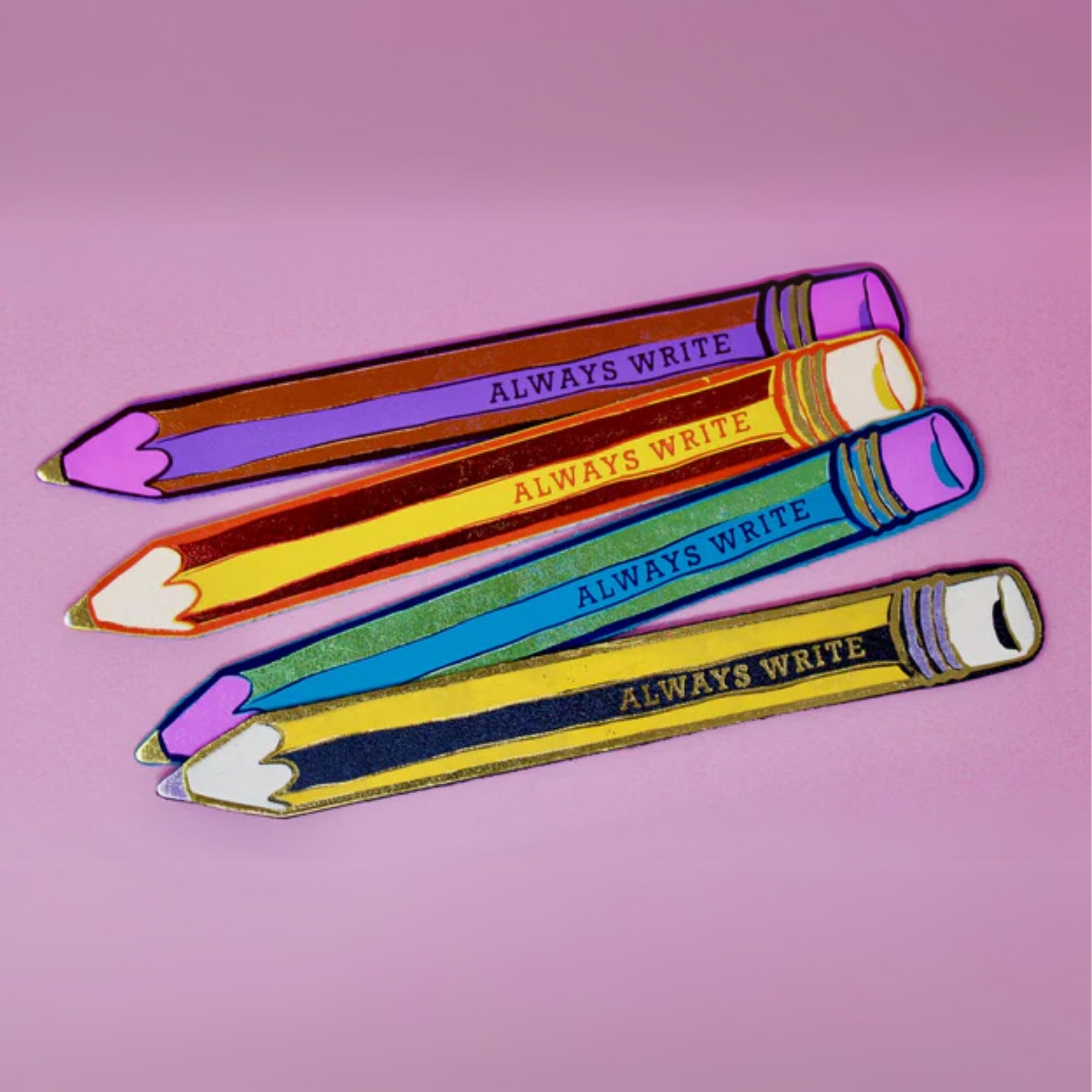 Leather Pencil Bookmarks
