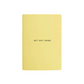 Yellow a6 notebook