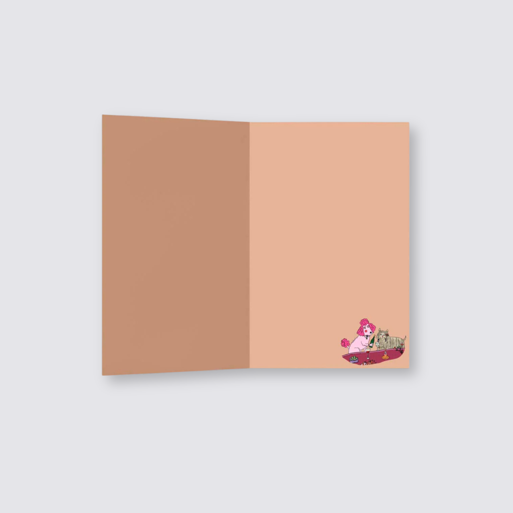 Drink wine greeting card