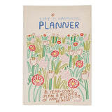 Life Is Happening Planner a colourful hand drawn planner to plan and record how it feels to be alive. 