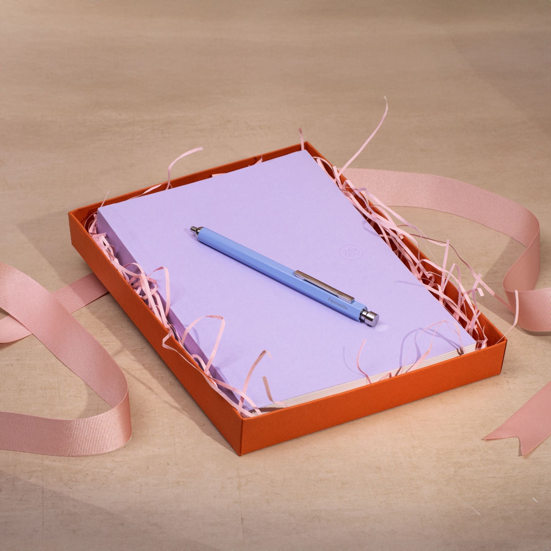 lilac stationery gift set