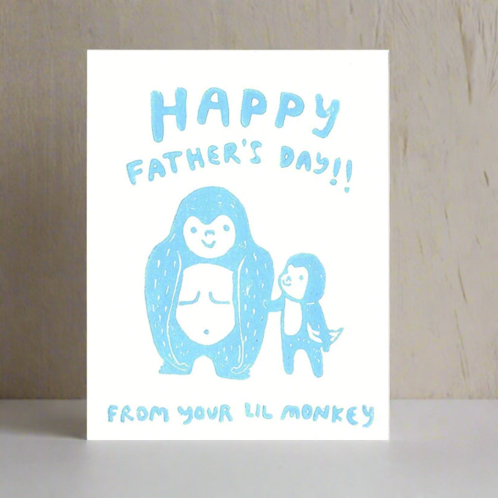 Little Monkey Fathers Day Card