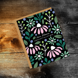 Love Blooms Floral Congratulations Card
