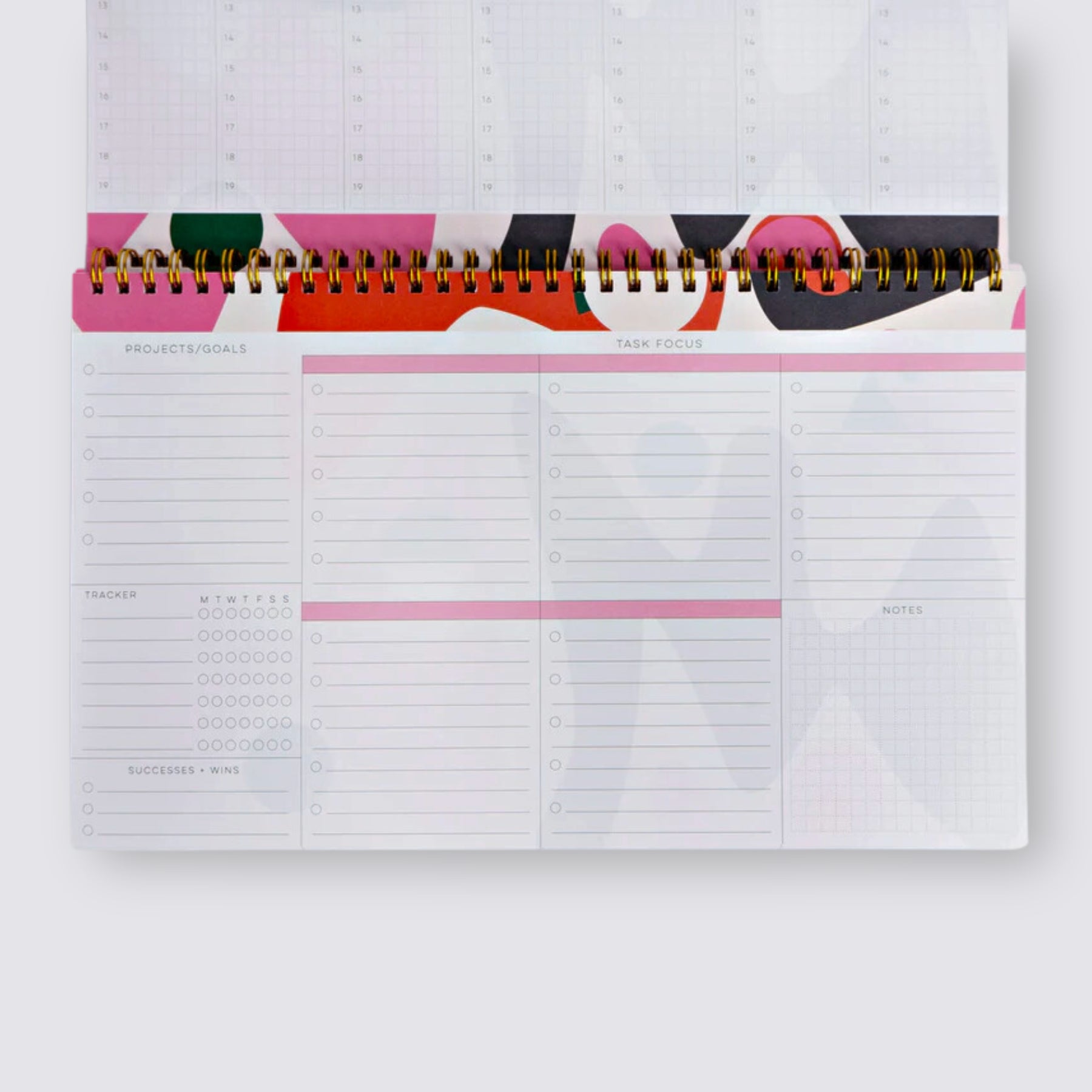 weekly desk planner