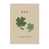 Lucky Clover Dad Card