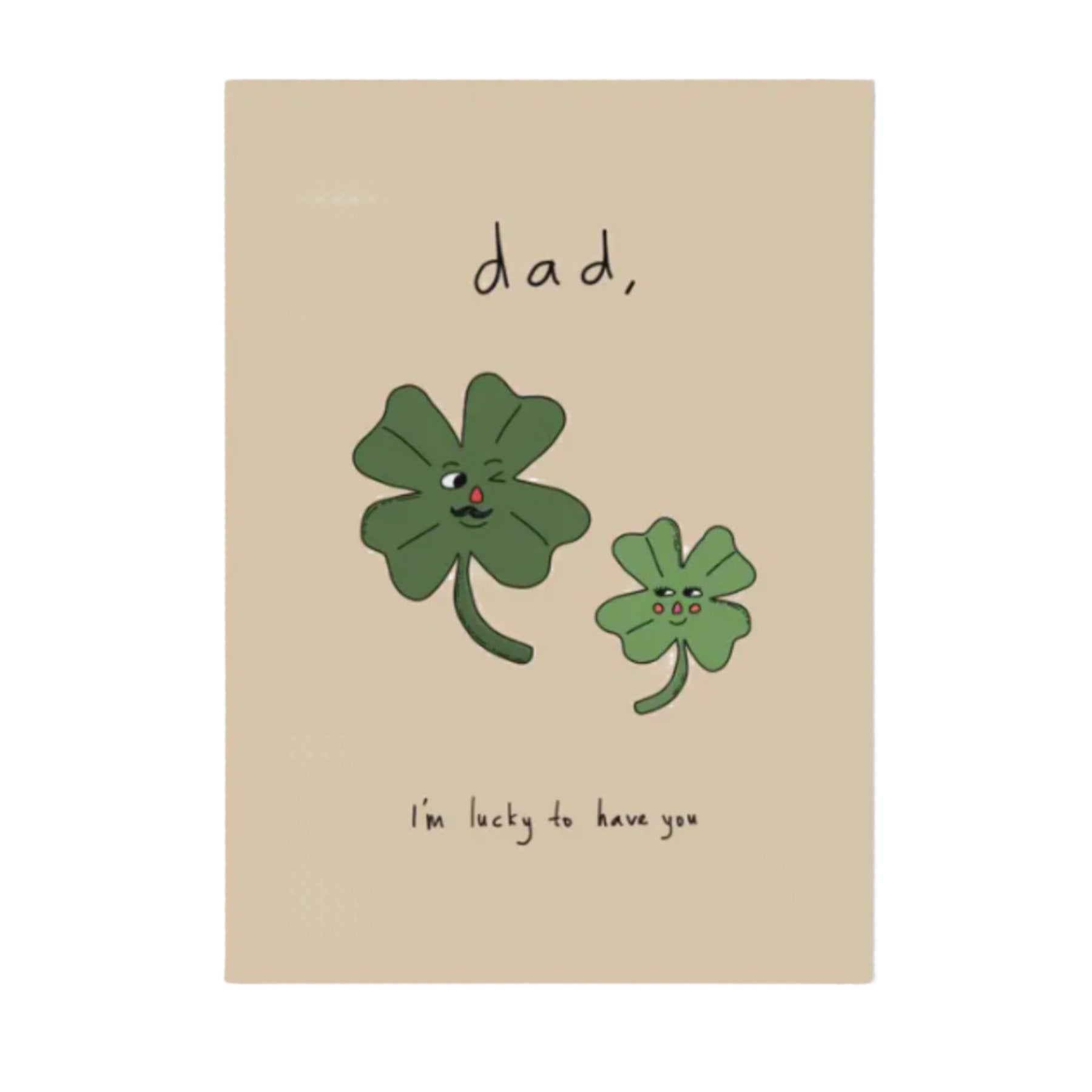 Lucky Clover Dad Card