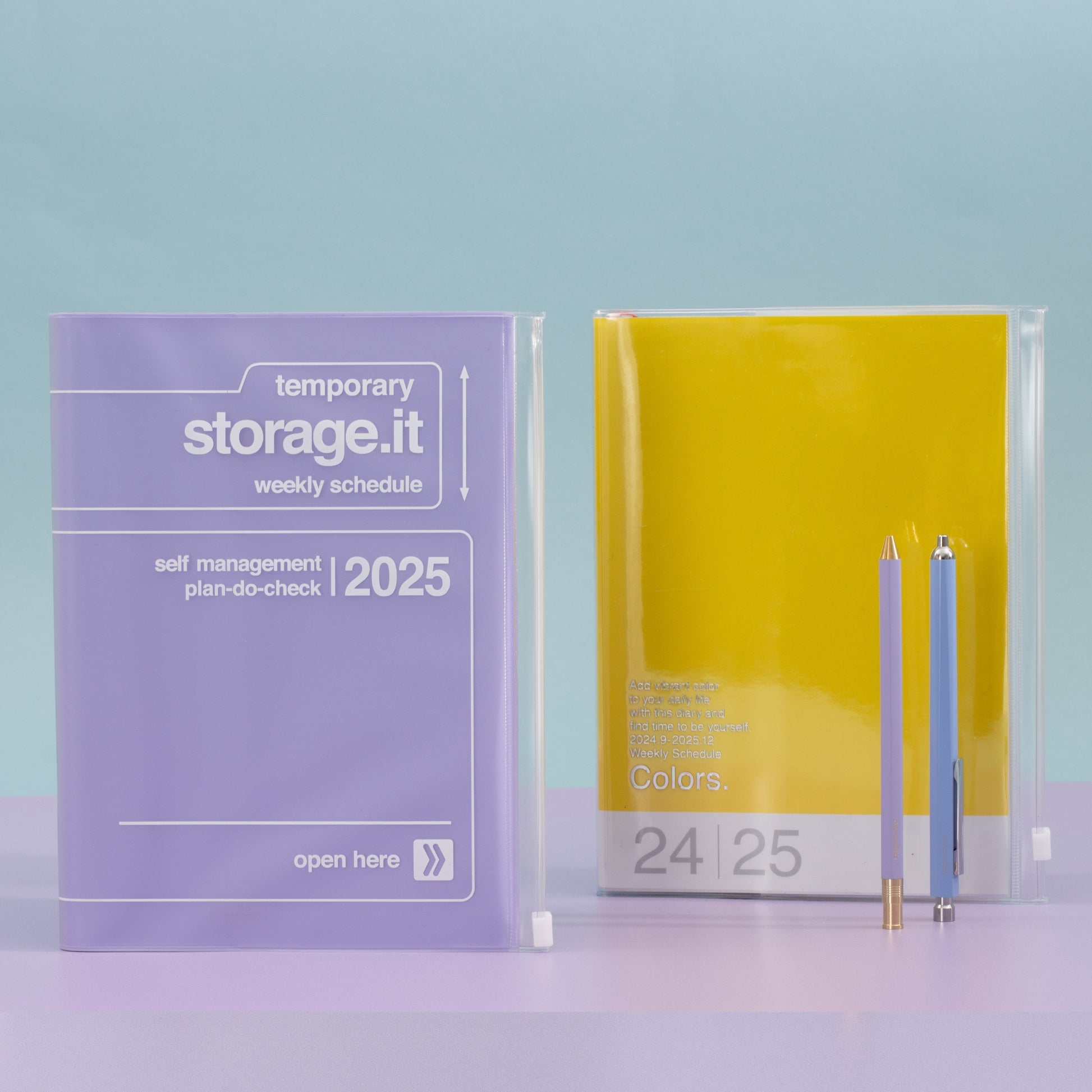 2024-2025 Colors Weekly A5 Diary - Yellow