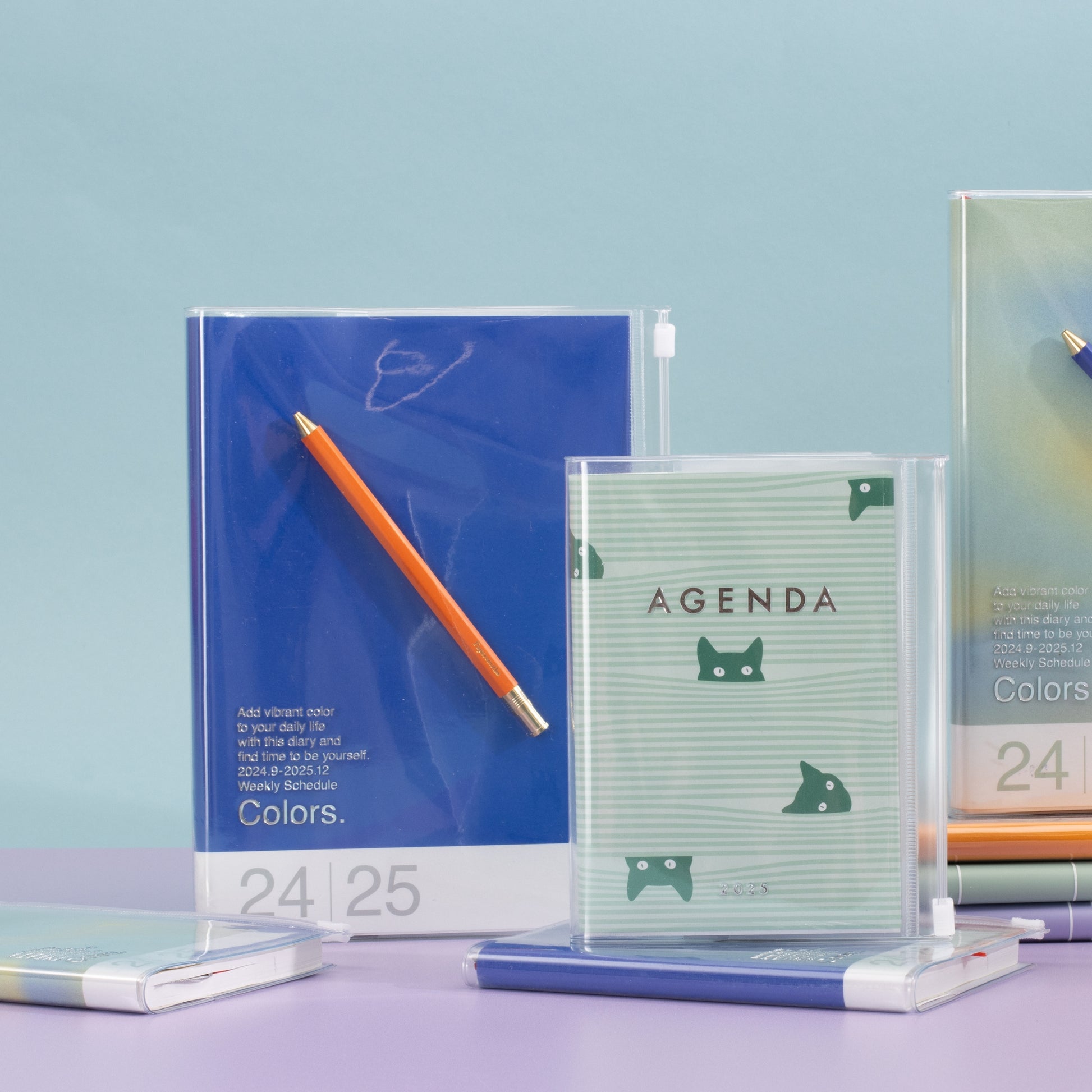 2024-2025 Colors Weekly A5 Diary - Blue