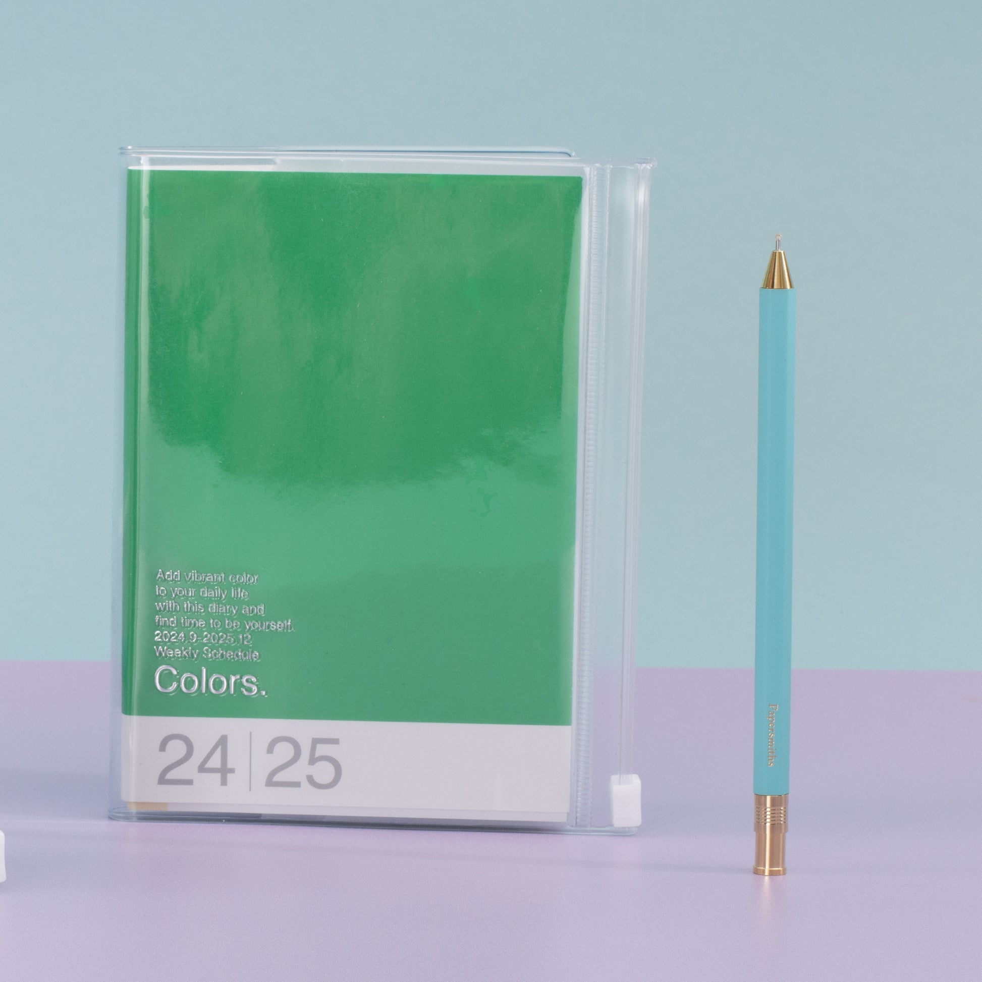 2024-2025 Colors Weekly A5 Diary - Green