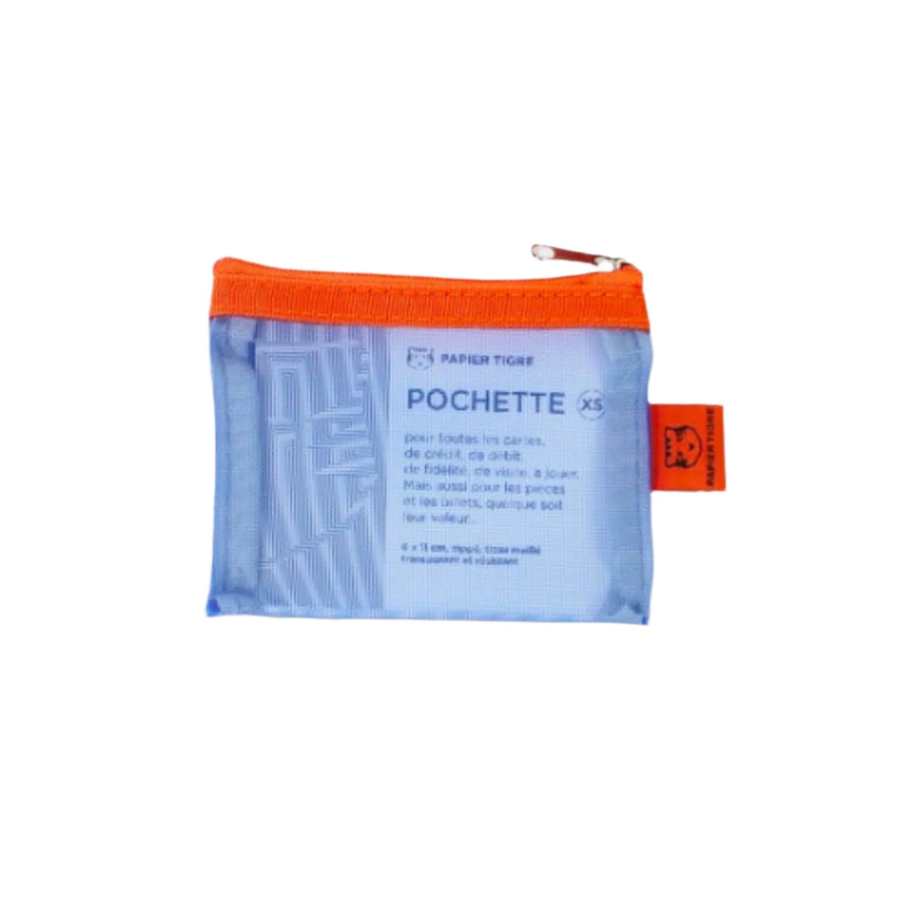 Mesh Pouch Extra Small - Peach & Cobalt