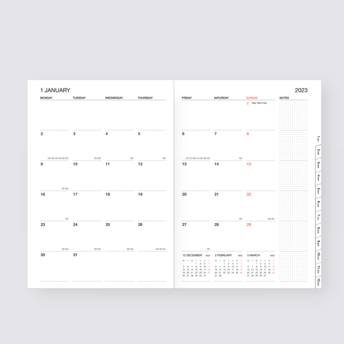 2024-2025 Storage.It Weekly A5 Diary - Purple