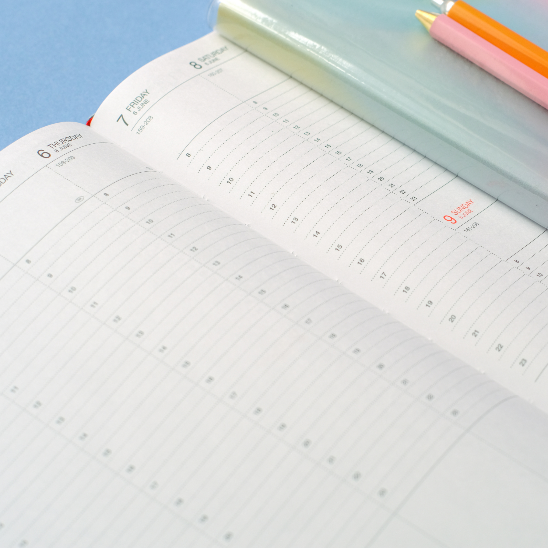 2024-2025 Colors Weekly A5 Diary - Yellow