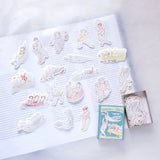 illsutrated stickers summer theme