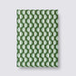medium forest green wave notebook