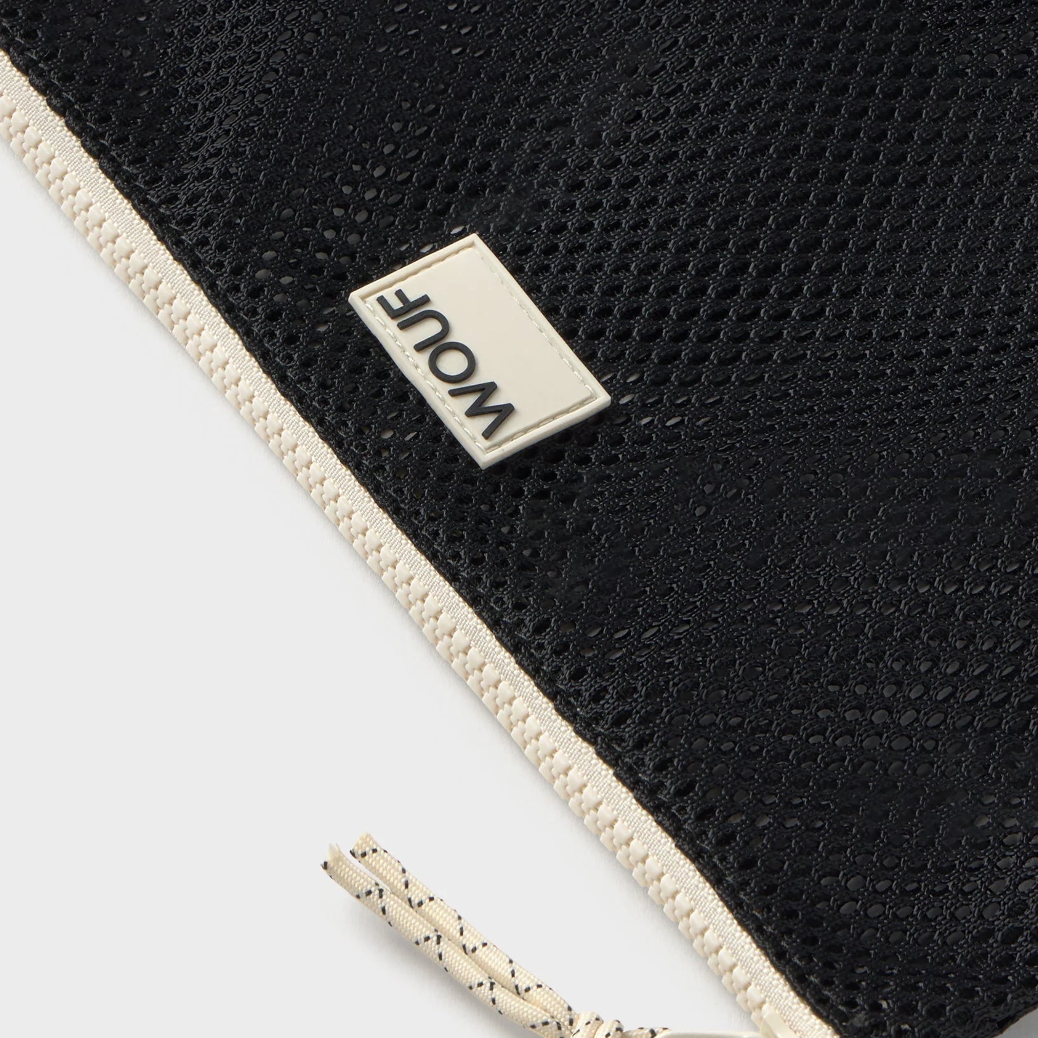 mesh black storage pouch wouf barcelona