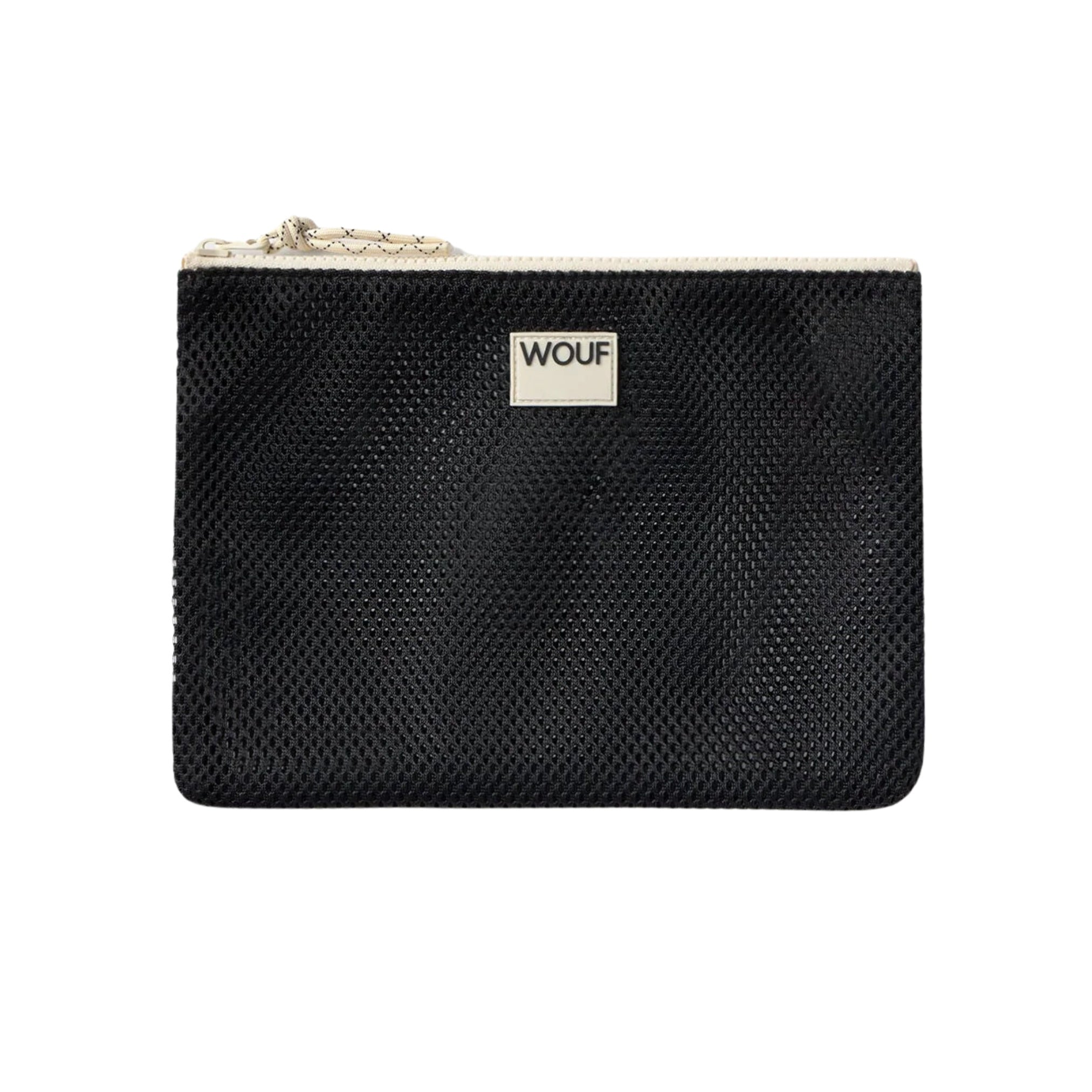 Wouf Black Mesh Pouch  Onyx