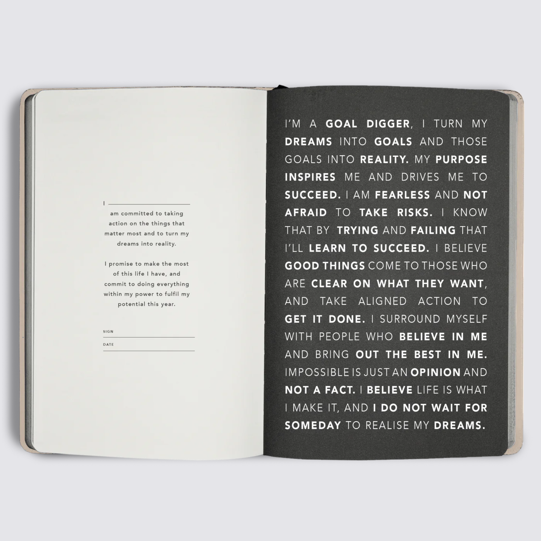 MiGoals Goal planning daily Diary