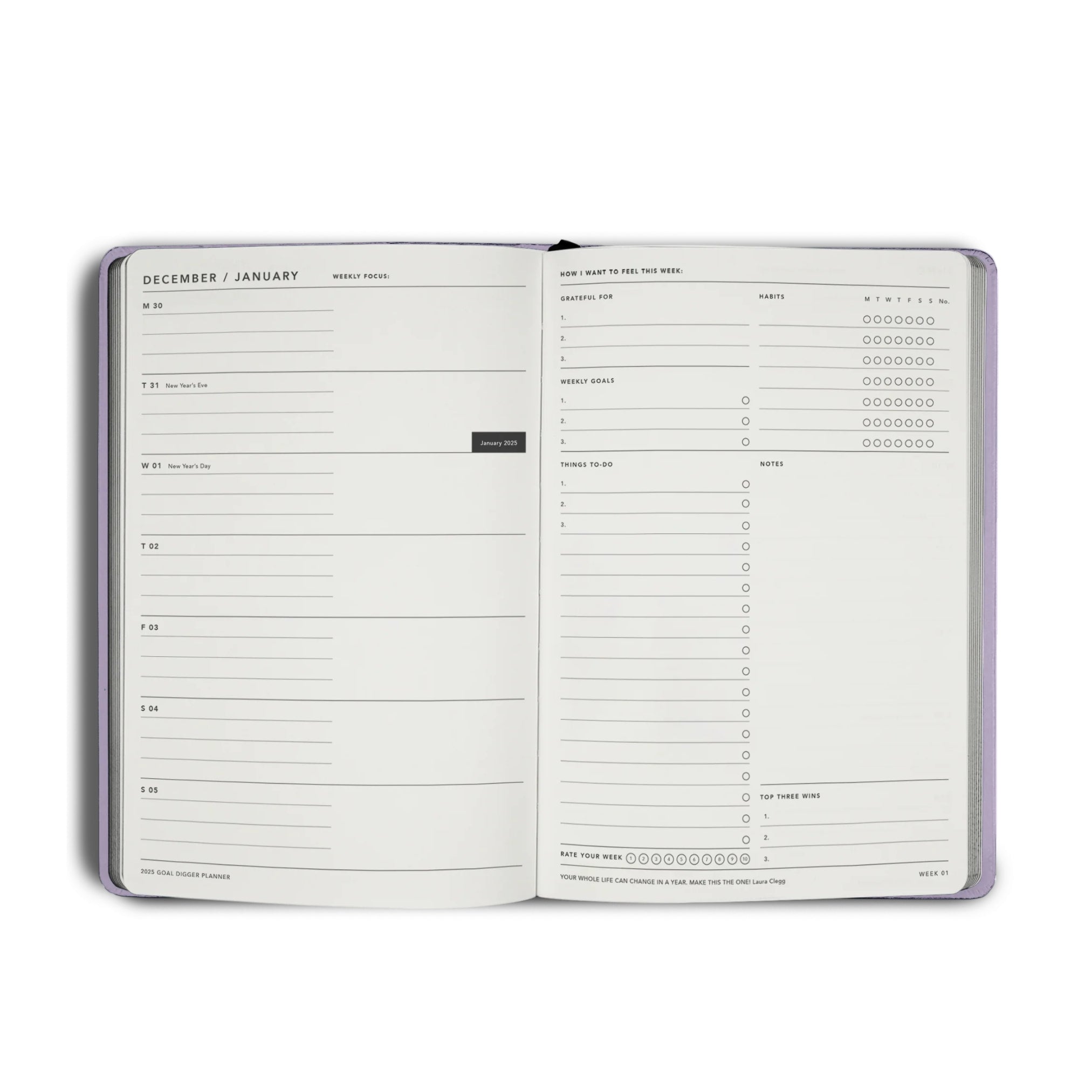Migoals Goal Digger Weekly Diary