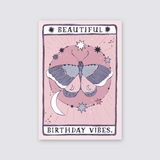 Moth Illustrated Birthday Card