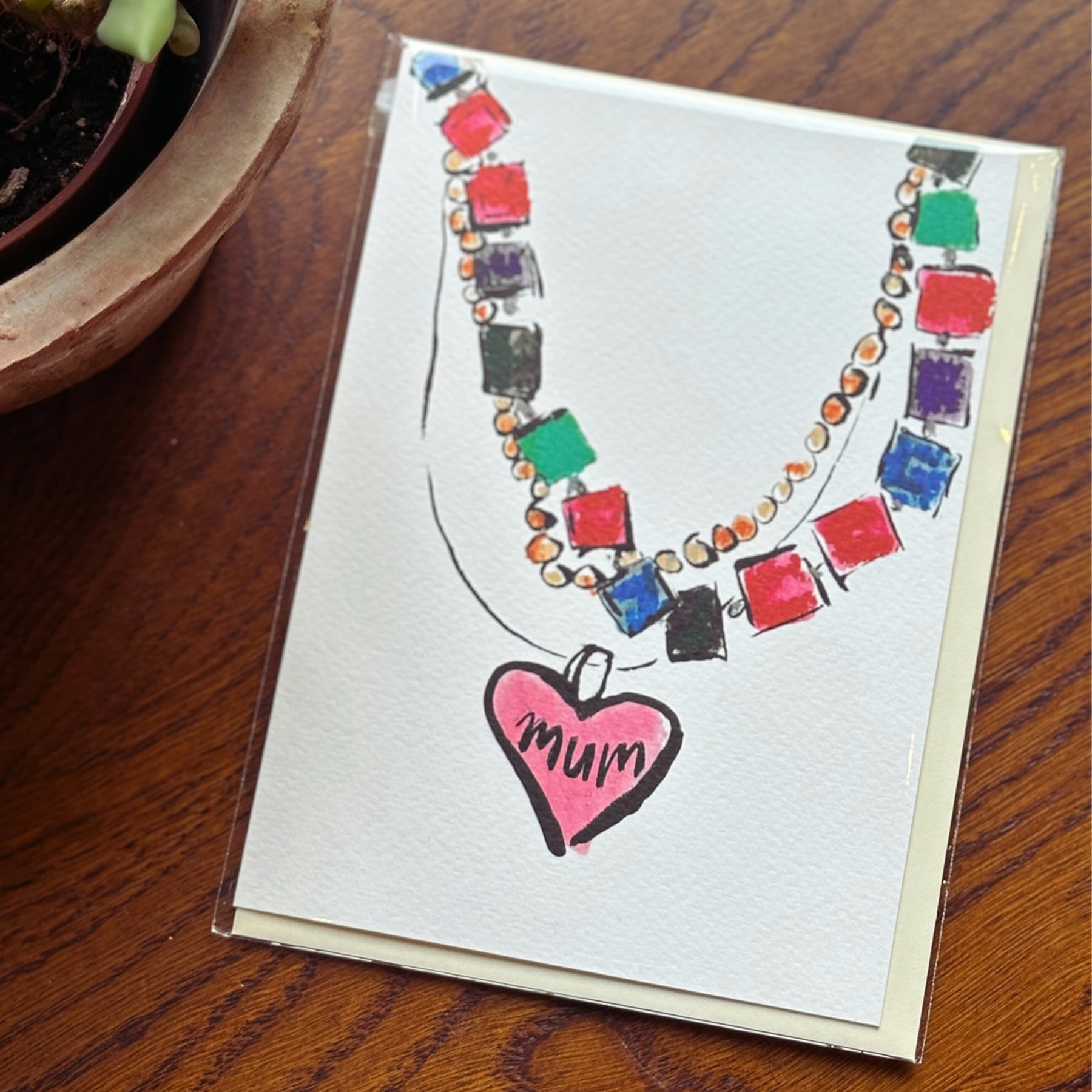 Mum Necklace Card
