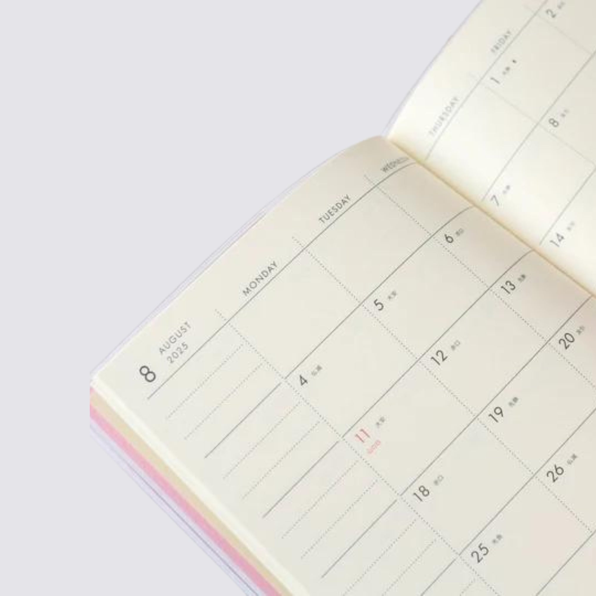 monthly dated pocket diary 