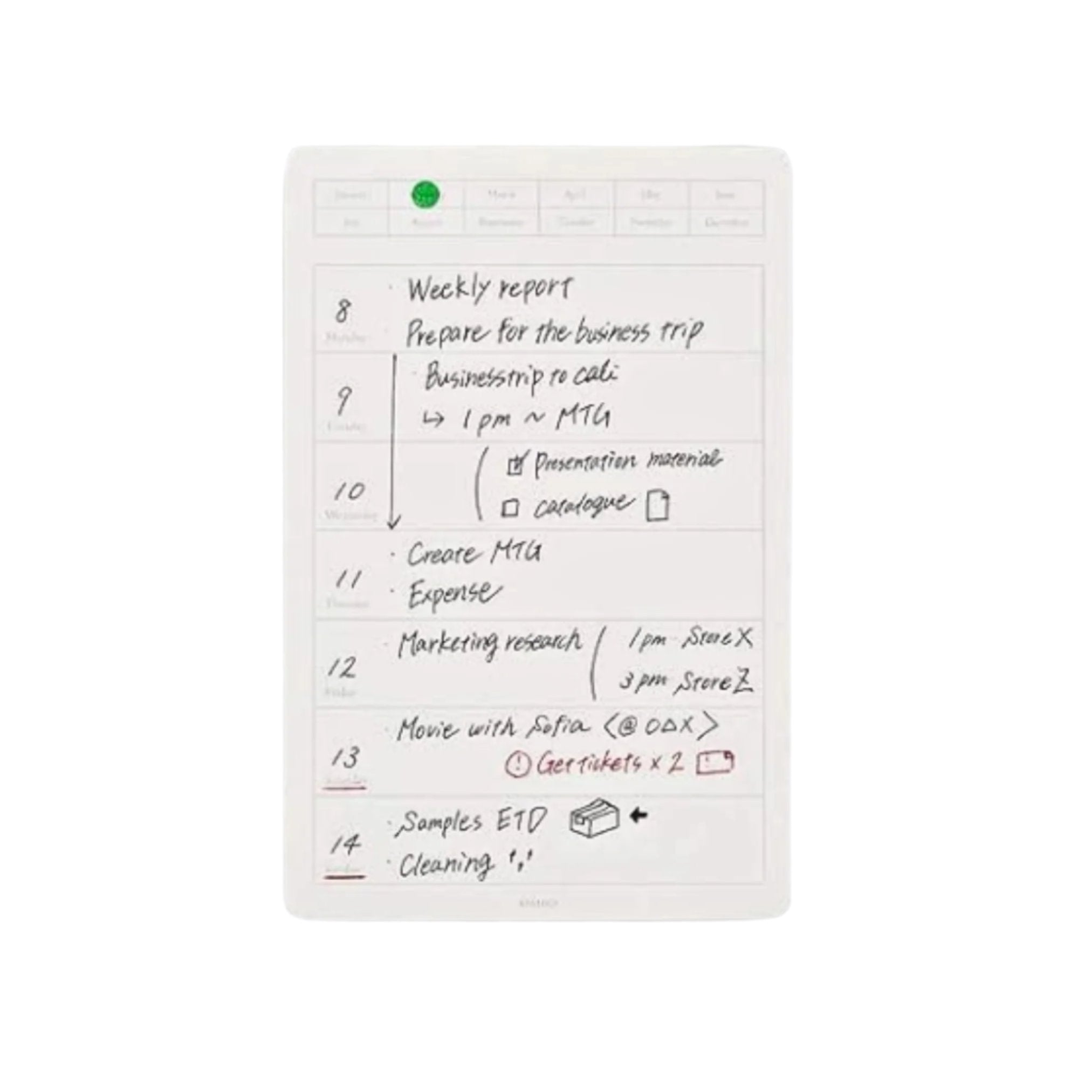 Notebook Weekly Seals