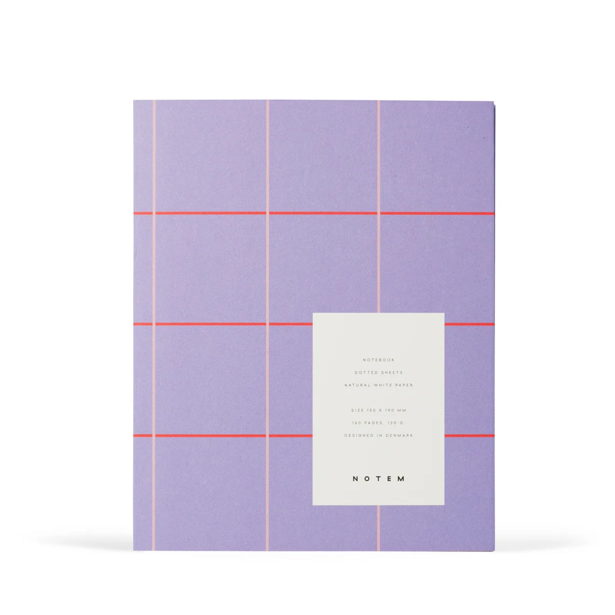 Notem notebook lilac large check design