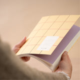 Uma Ruled Notebook - Large / Yellow Check