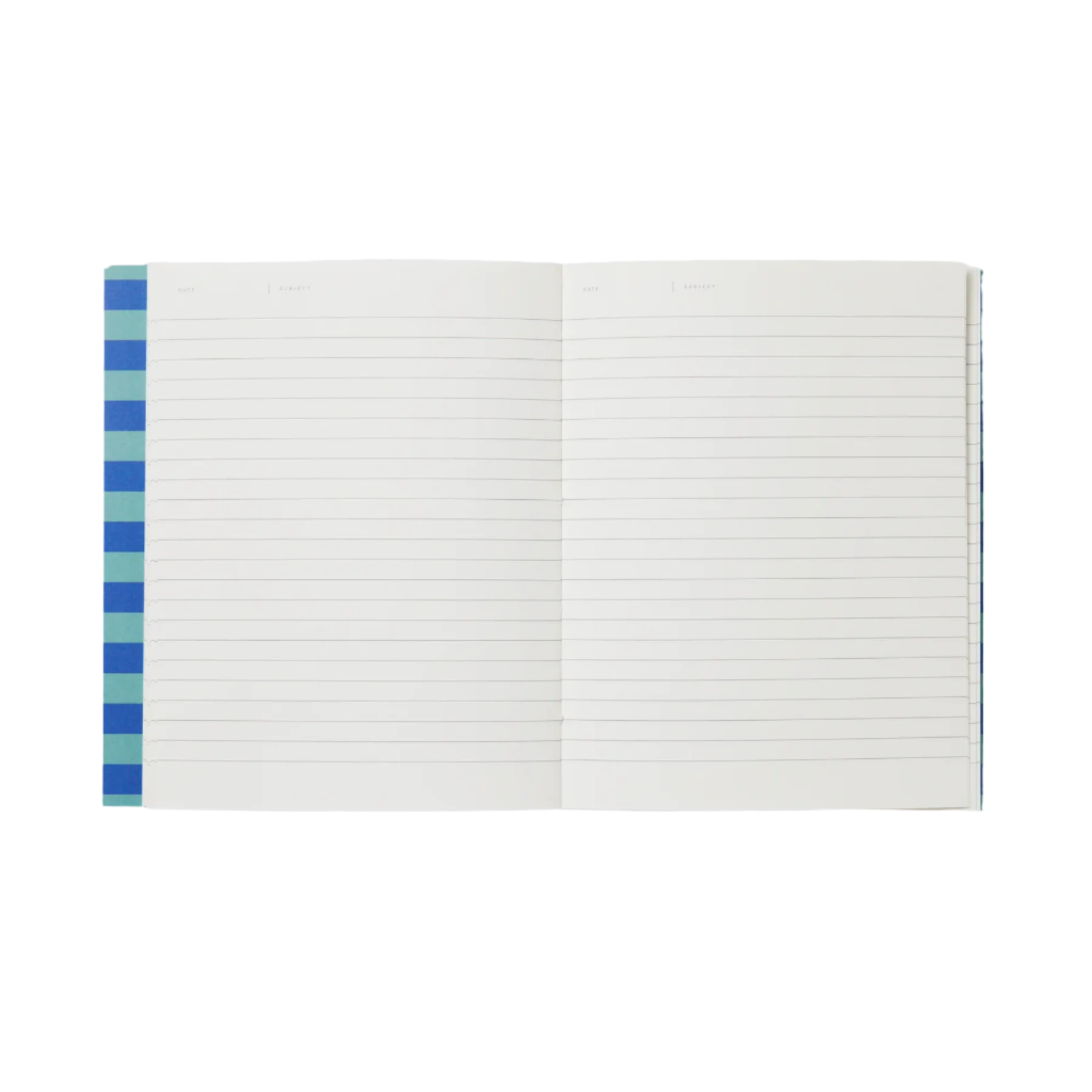 notem una flat lay stripe notebook