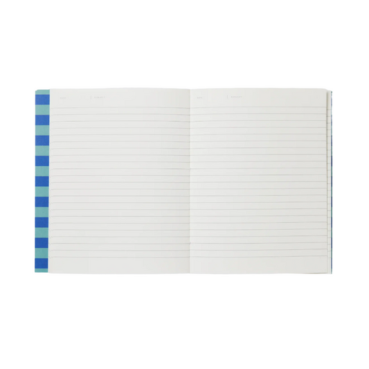 Uma Ruled Notebook  - Medium / Blue Stripe