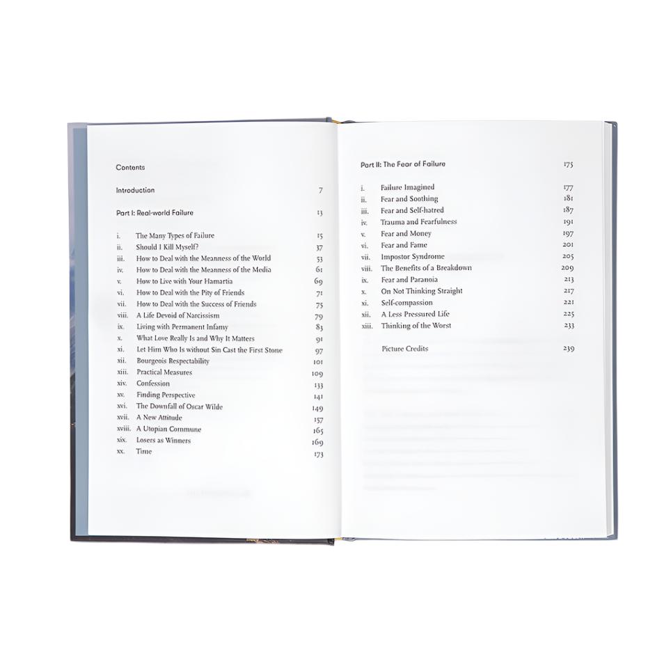 On Failure Book Contents
