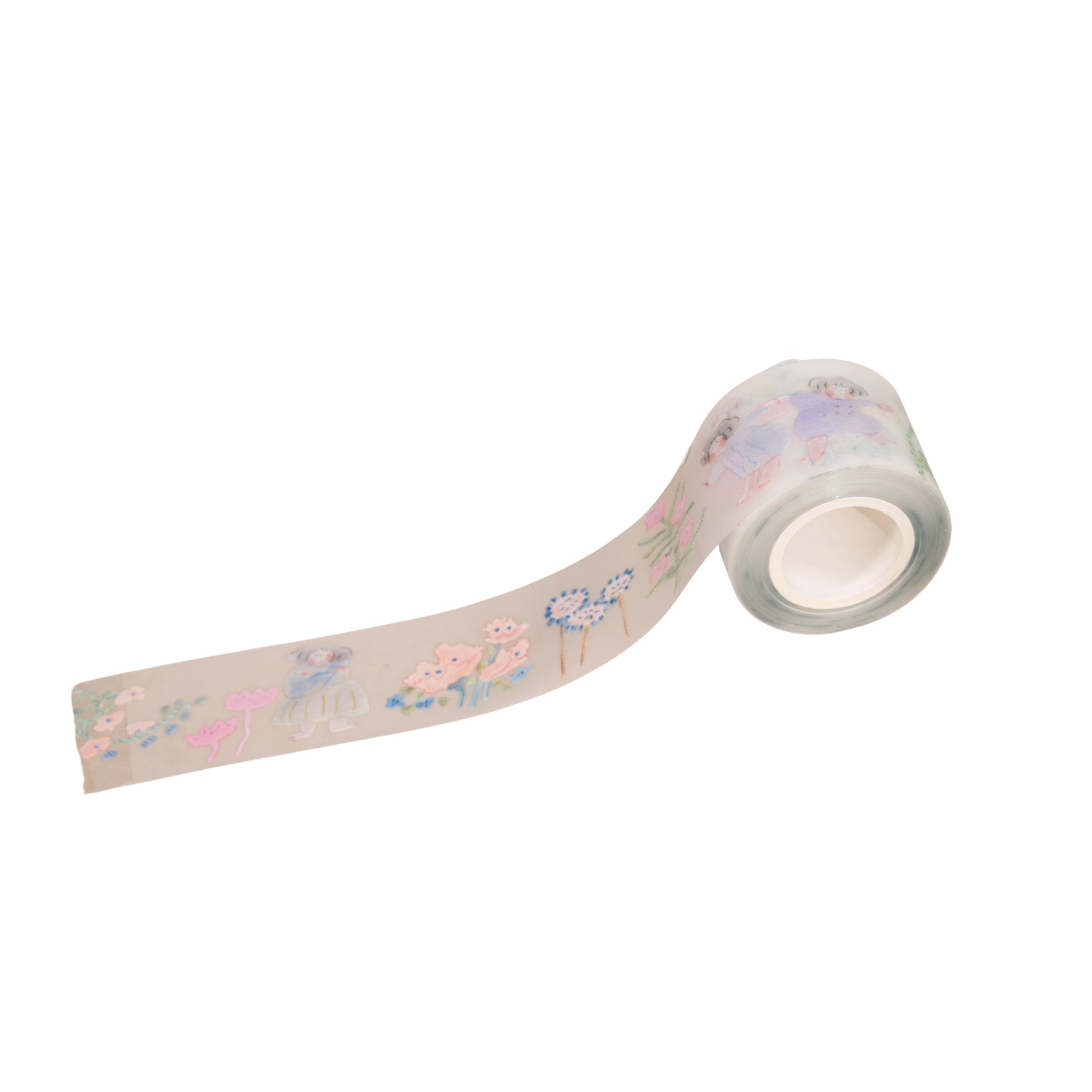PET Floral Clear Tape