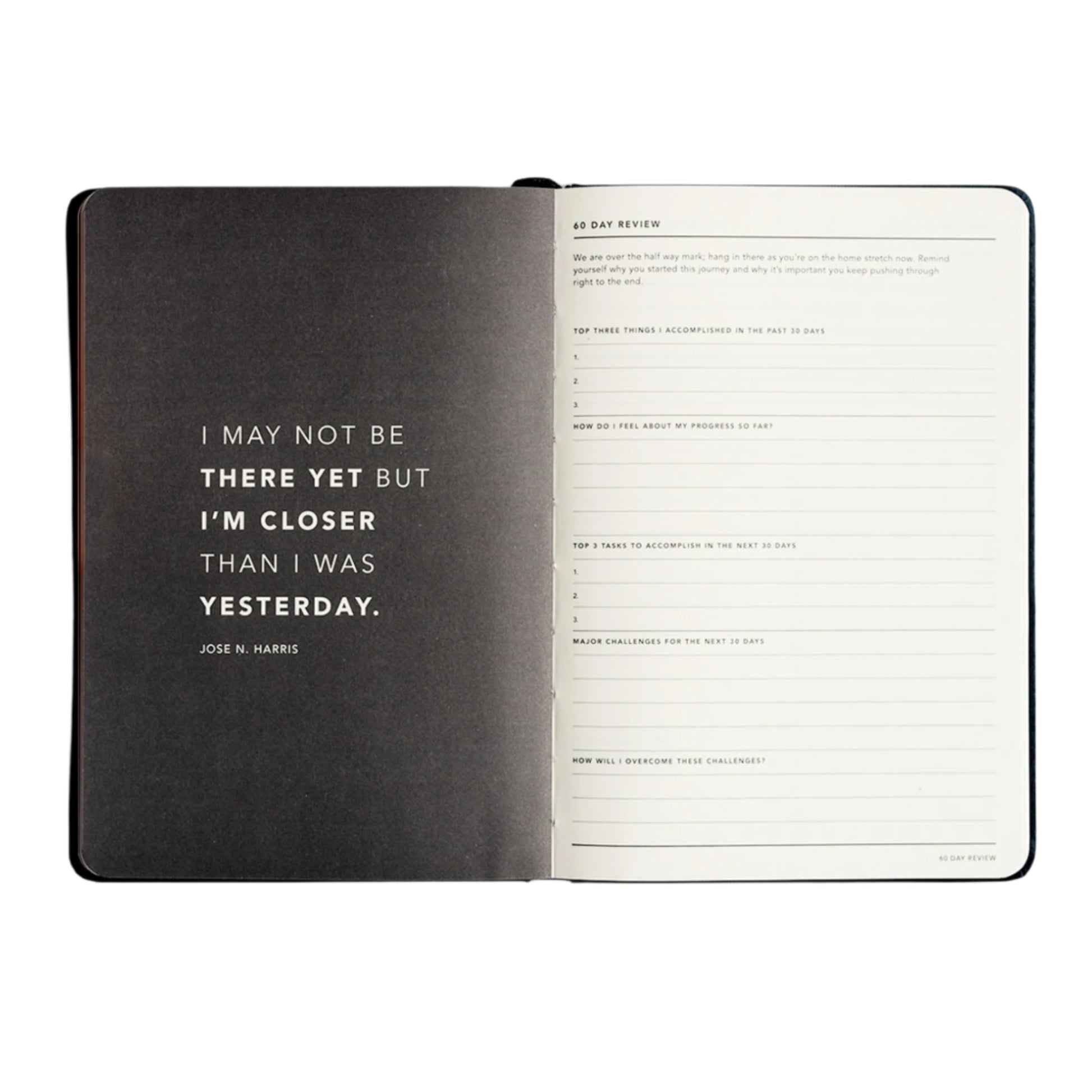 90 Day Progress Journal - Navy