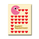Pac Man Valentine Card
