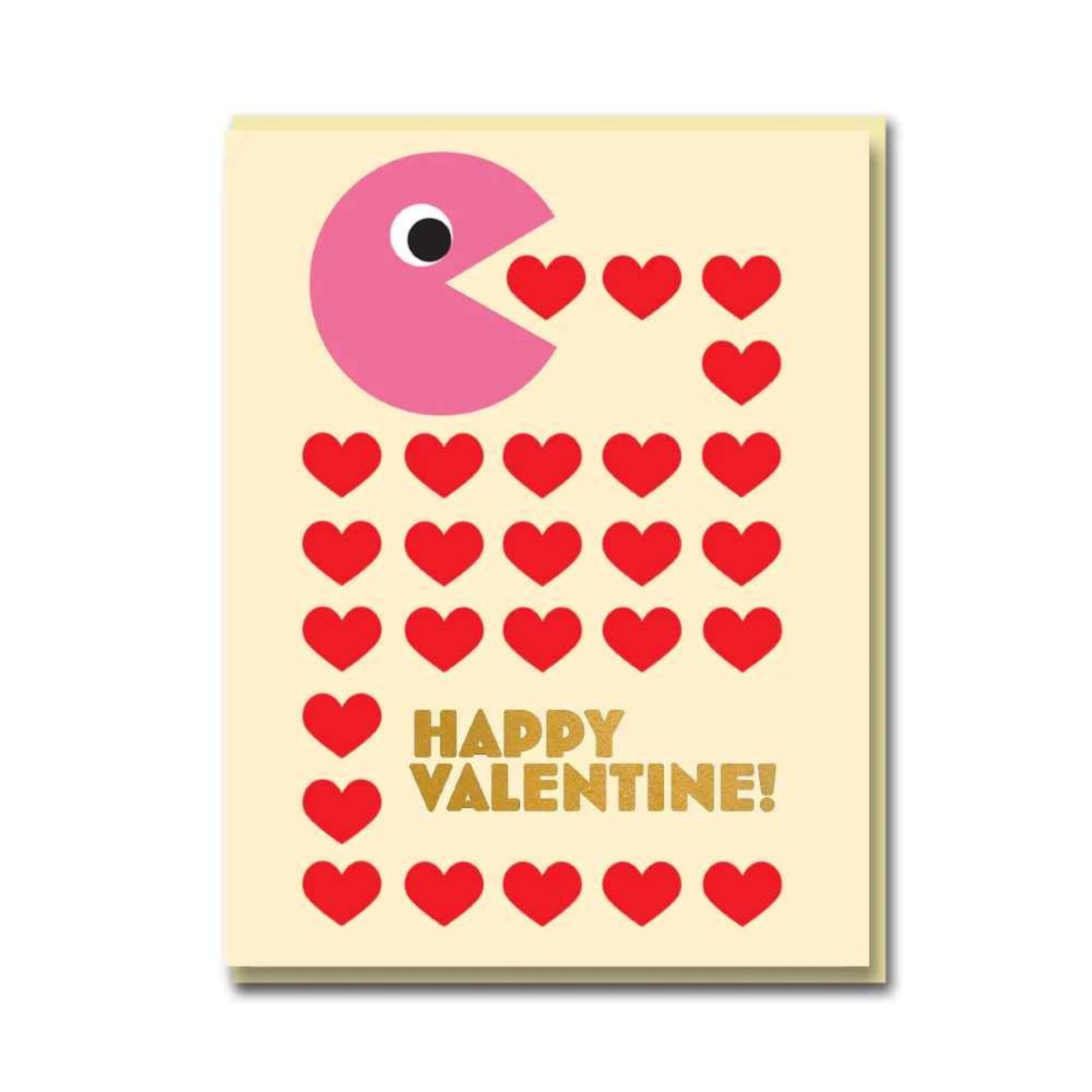 Pac Man Valentine Card