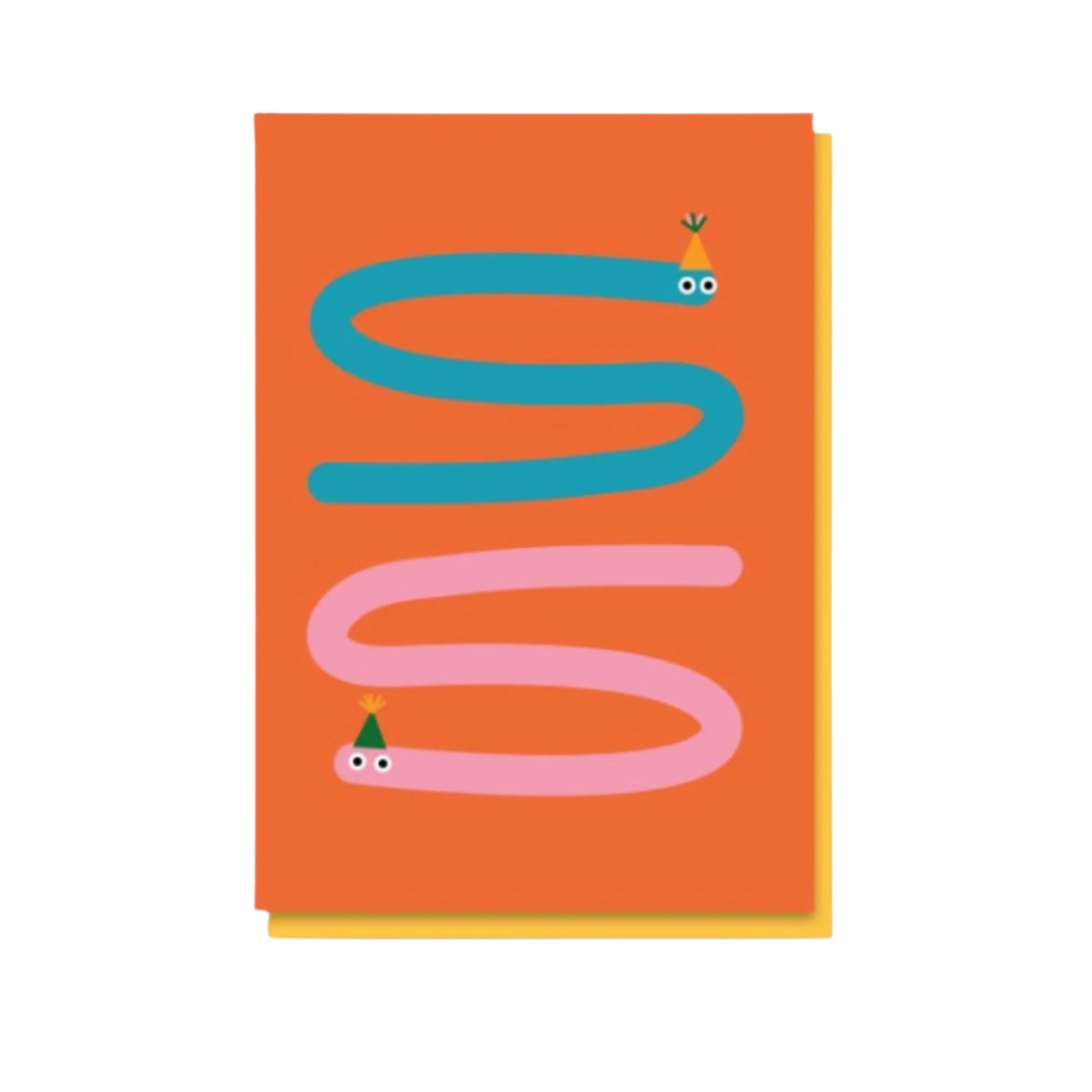 Party Worms Birthday Card