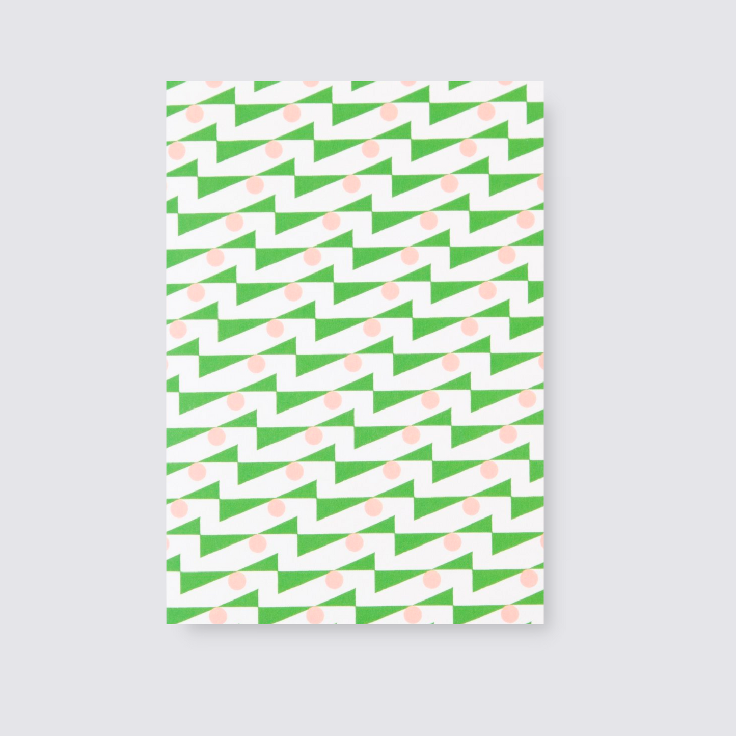 Patterned Card - Enid Print in Pink & Green