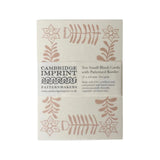 faint pink folk art place cards 