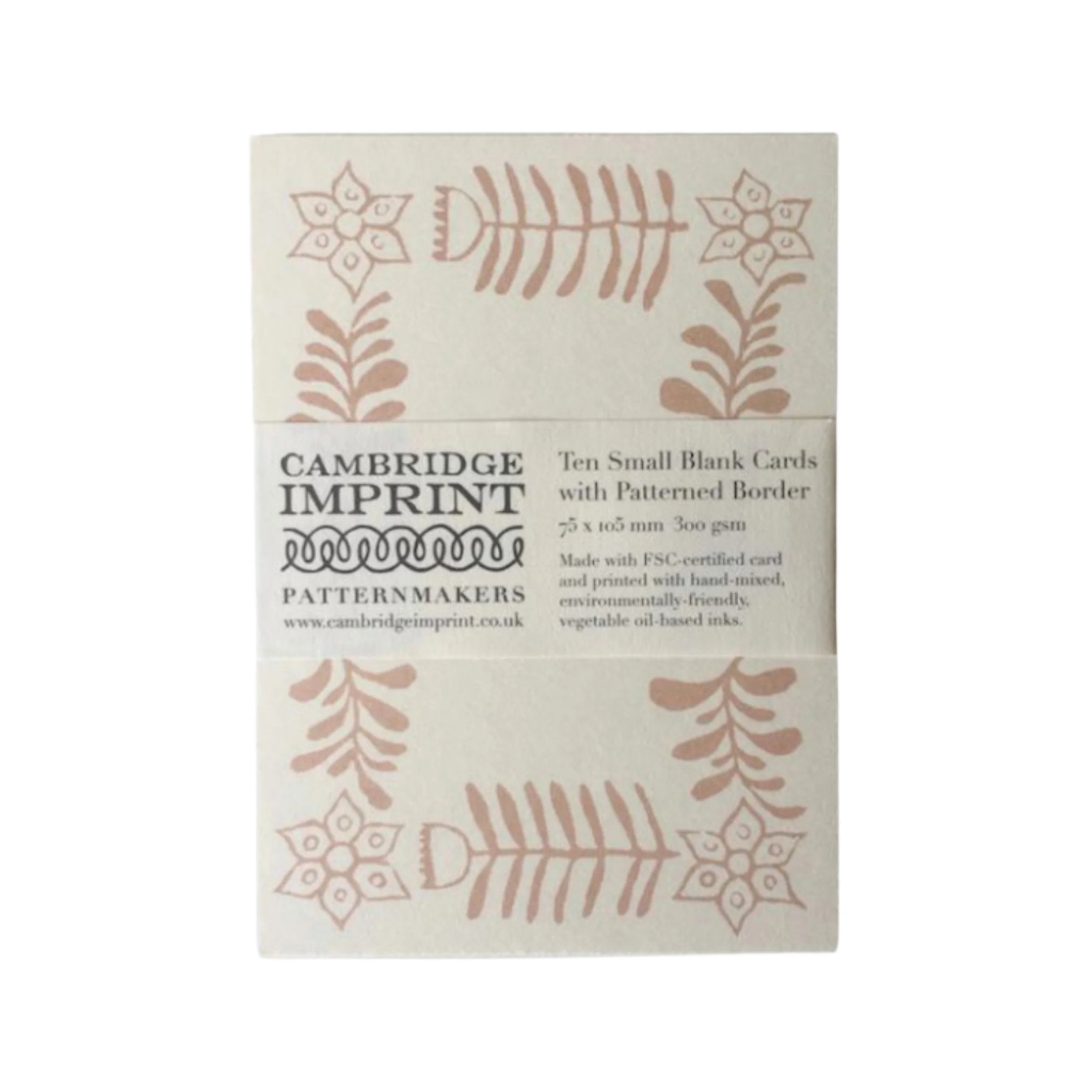 faint pink folk art place cards 